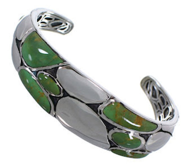 Silver And Turquoise Southwestern Bracelet TX39546